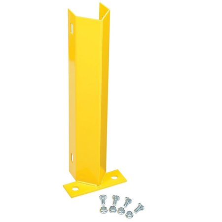 Global Industrial 18H Pallet Rack Frame Guard with Hardware - Yellow 798618